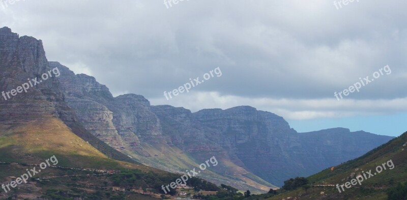 Mountain Range Table Mountain Cape Town South Africa Free Photos