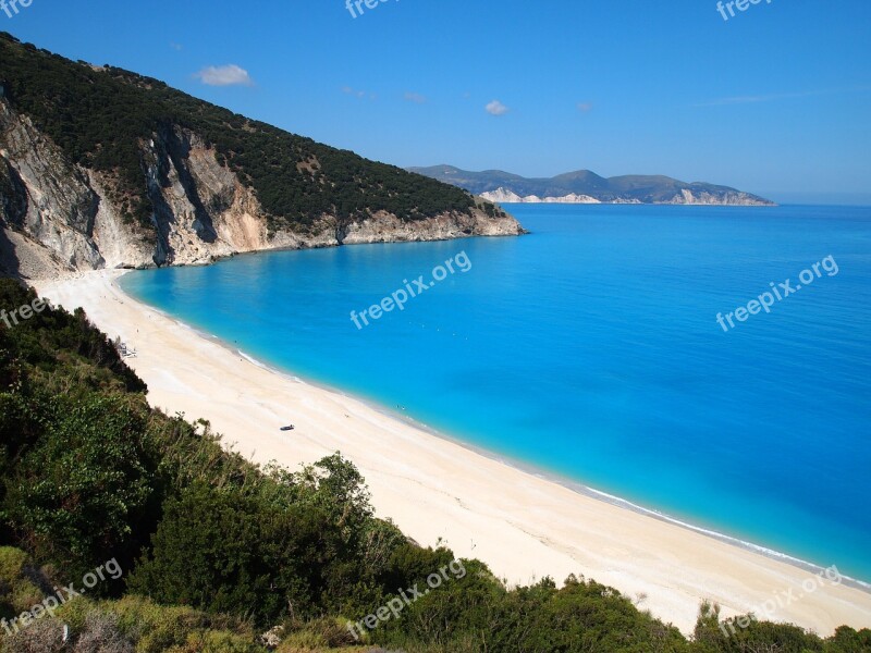 Beach Greece Kefalónia Island Summer