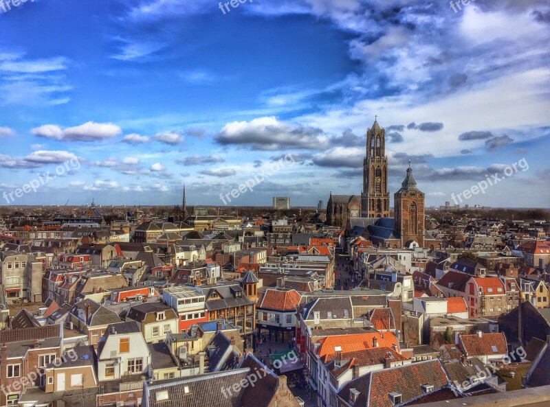 Utrecht Netherlands Dom Tower Cathedral Square Tower