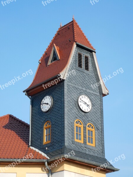 Town Hall Tower Clock Town Hall Tower Building