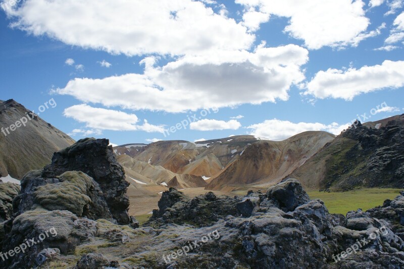 Iceland Landscape Mountain Free Photos