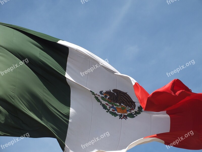 Mexico Flag Sky Mexican Flag Coat Of Arms