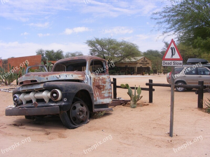 Truck Car Desert Rusty Vehicle