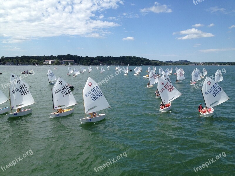 Sailor Optimist Water Chiemsee Sailing School