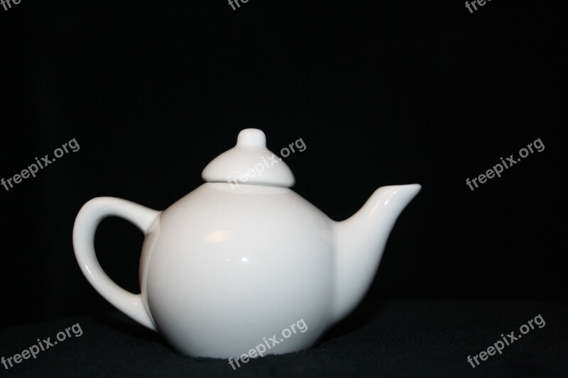 Tea Pot Ceramics White Free Photos