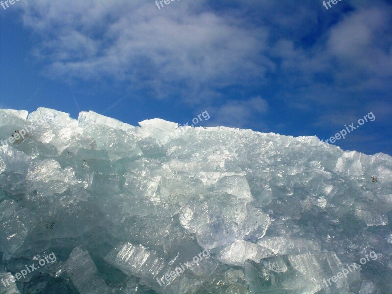 Ice Ice Floes Frozen Shelf Ice Blue