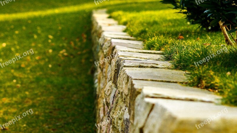 Grass Green Stone Nature Landscape