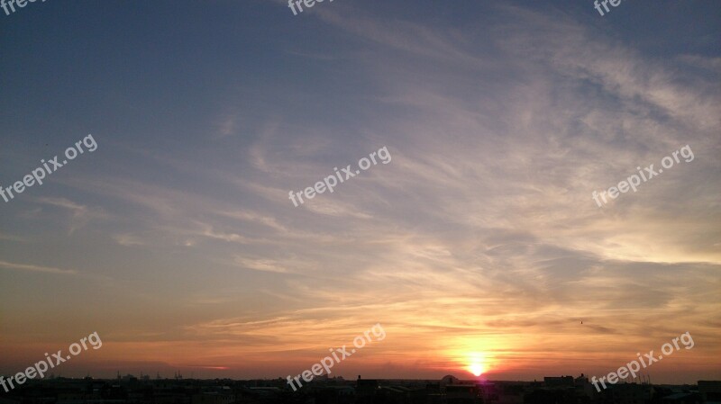 The Evening Sun Sunset Taichung Free Photos