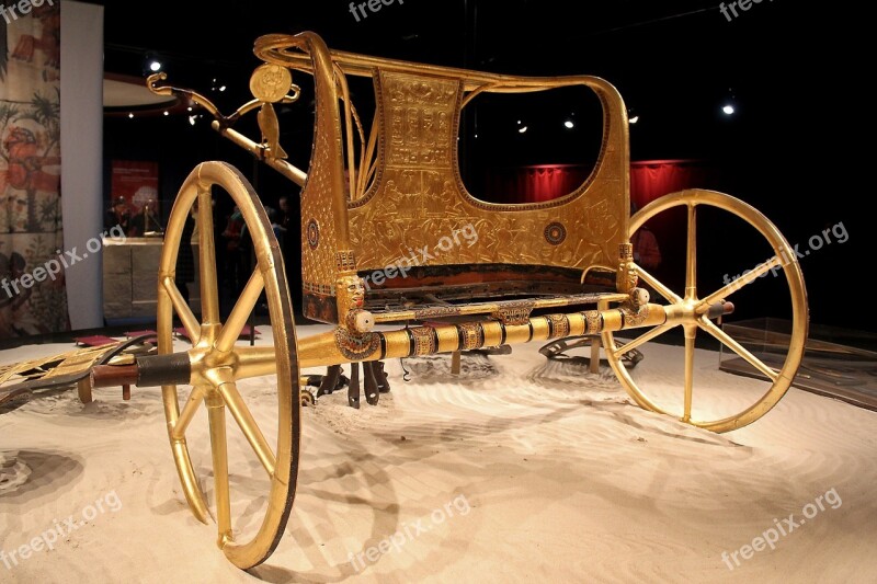 Ancient Times Chariot Egypt Museum Burial Chamber