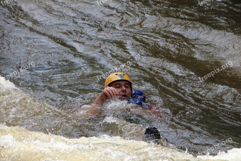 Rafting Swim Tobogganing Rapids Free Photos