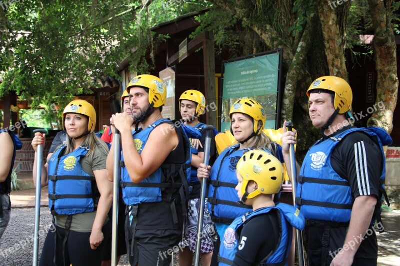 Rafting Team Group Instruction Free Photos