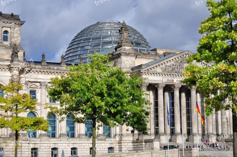 Berlin The Bundestag Monument The Dome Glass