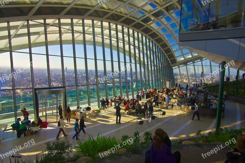 London Walkie Talkie Rooftop Garden Skyscraper Building