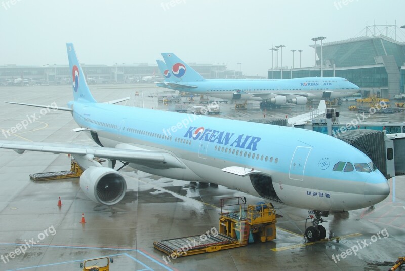 Incheon International Airport Plane Travel Free Photos