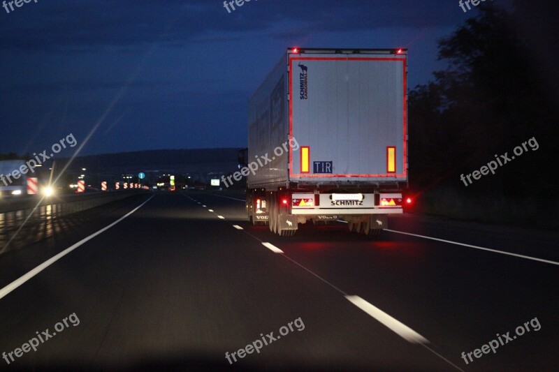 Night Road Highway Fouras Free Photos