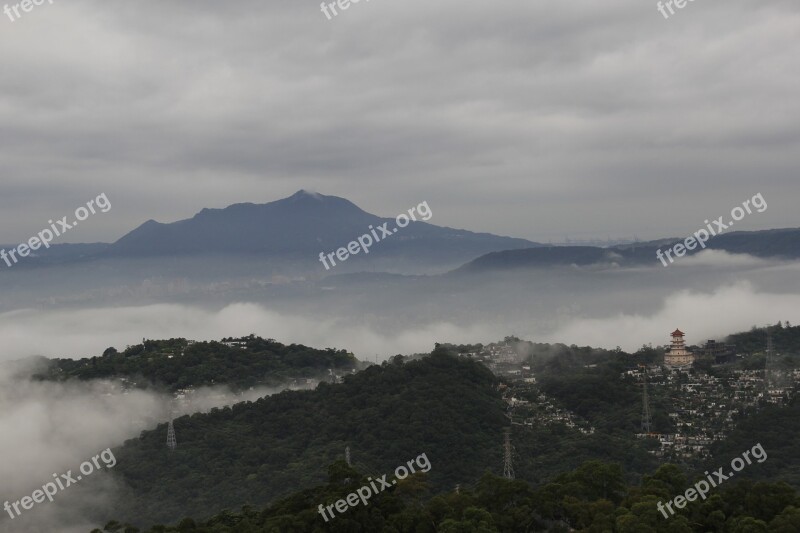 The Scenery Mountain Fog Taipei Smoke And Enchanting