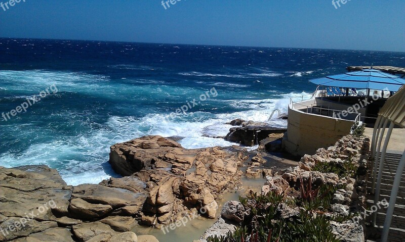 Malta Sea Rock Free Photos