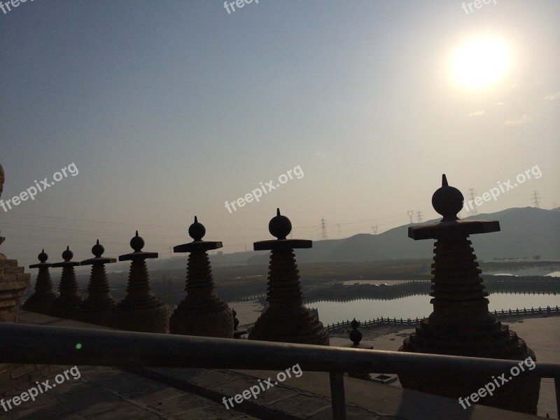 Zen The Morning Sun Stupa Free Photos