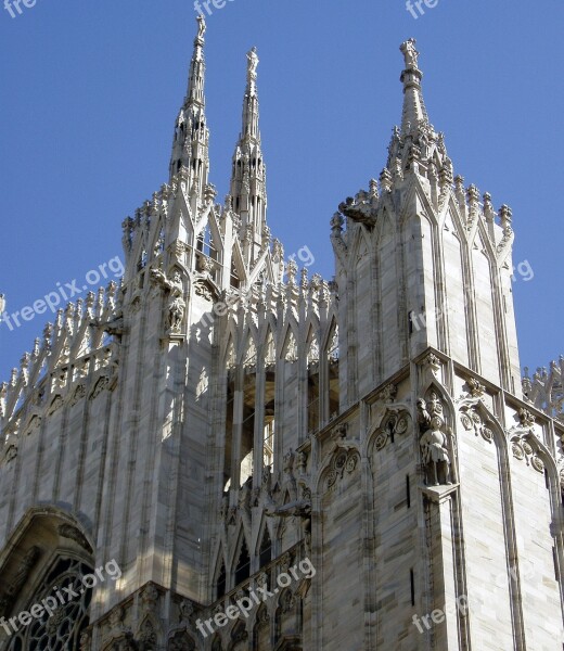 Italy Milan Dom Church Free Photos