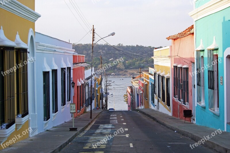 Houses Slope Sun Light Venezuela