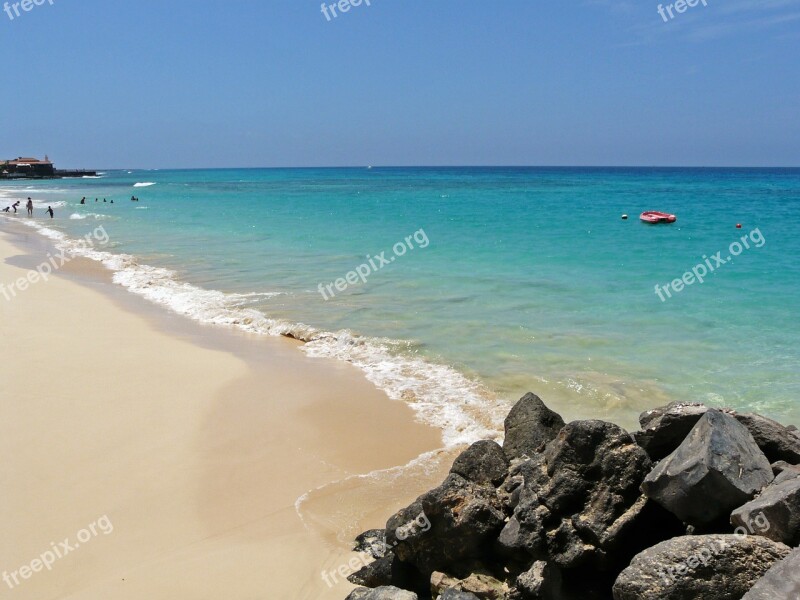 Sea Beach Atlantic Island Cabo Verde