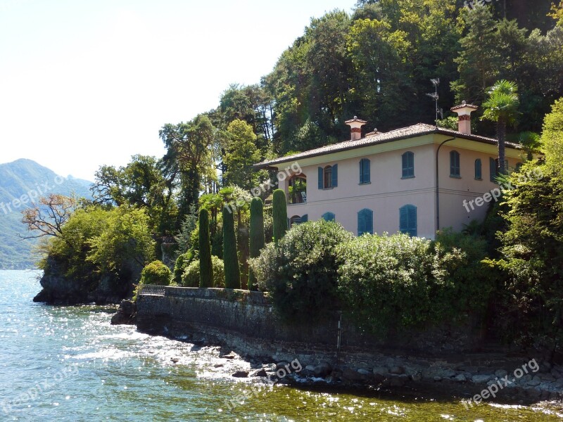 Italy Lake Como Basant Di Como Water Bank