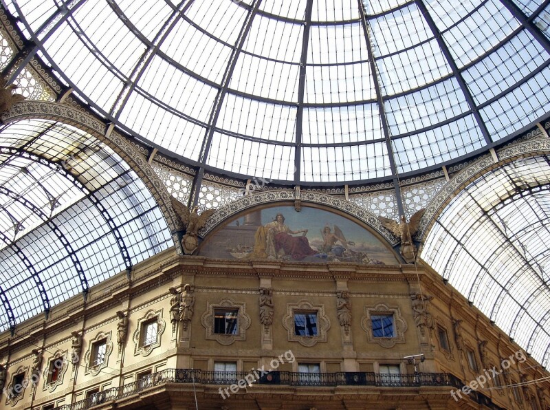 Italy Milan Galleria Vittorio Emanuele Ii Architecture Milano