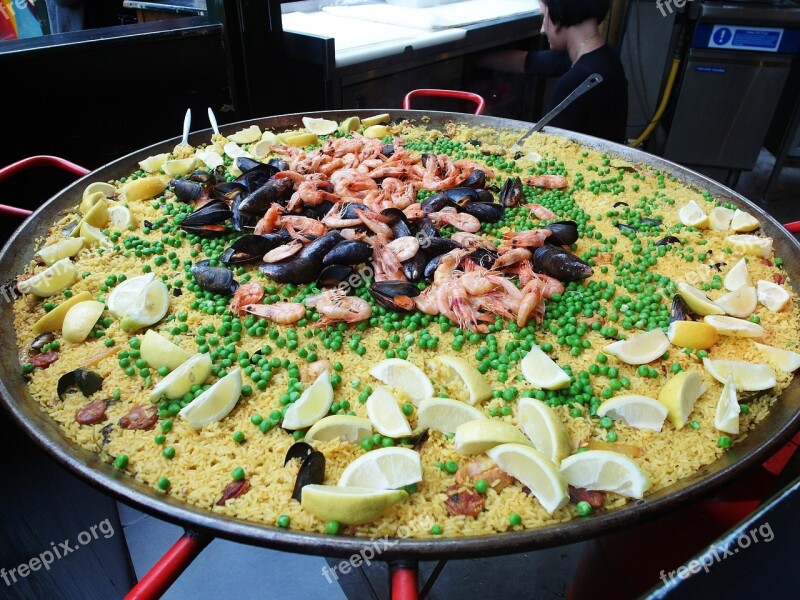 Paella Food Borough Market London United Kingdom