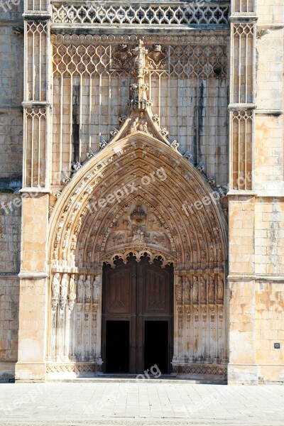 Portugal Batalha Tracery Monument Portal