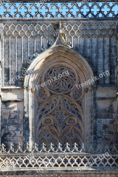 Portugal Batalha Tracery Monument Tourism