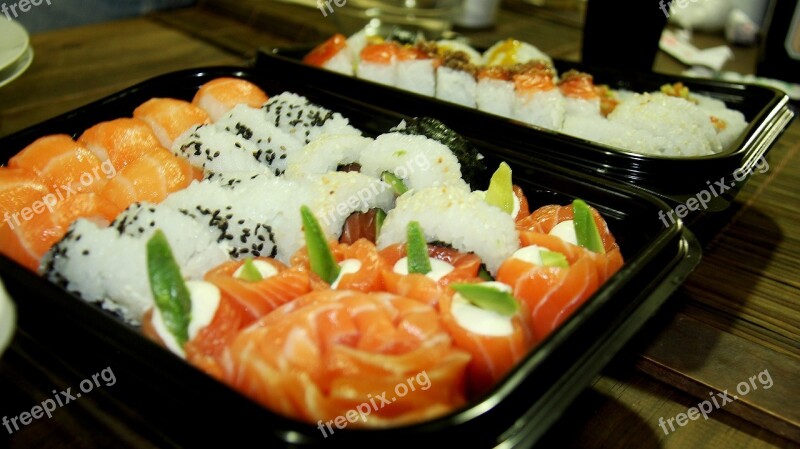 Sushi Food Fish Rice Delicious