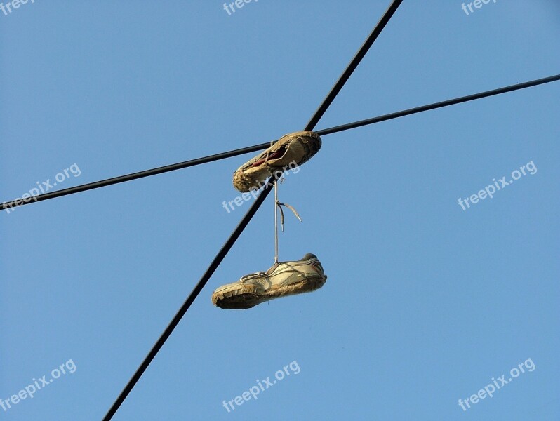 Slippers Cable Sky Free Photos