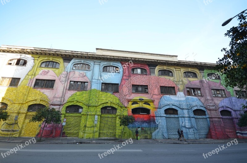 Graffiti Street-art Construction Rome Free Photos