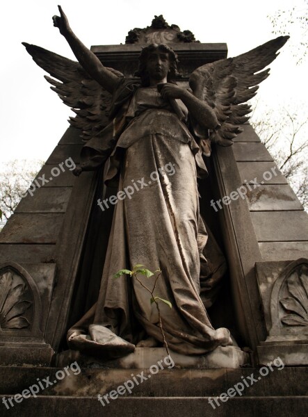 Cemetery Tomb Art Sculptures Architecture Gothic