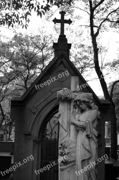 Cemetery Tomb Art Sculptures Architecture Gothic