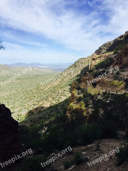 Arizona Climbing Hiking Climb Sky