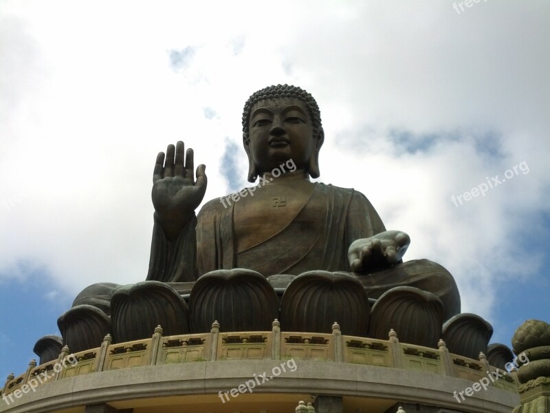 Buddha Statue Lotus Free Photos