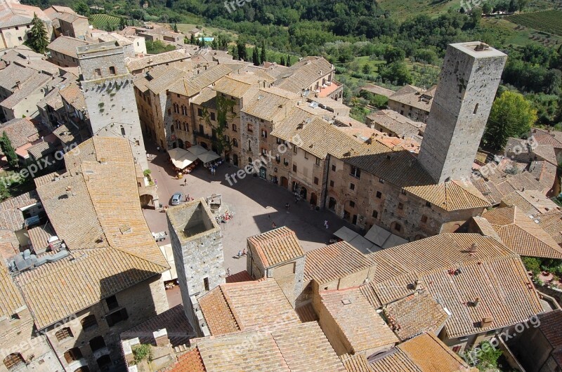 San Gimignano Italy Tuscany Free Photos