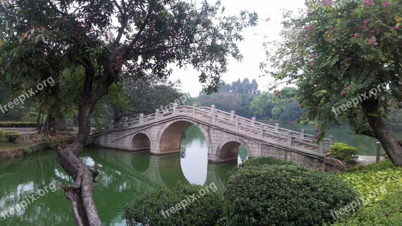 The Stone Arch Bridge Deep Crystal Clear Free Photos