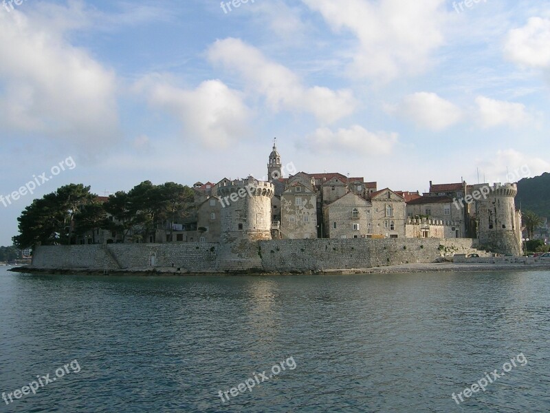 Croatia Monuments Sea The Old Town Free Photos