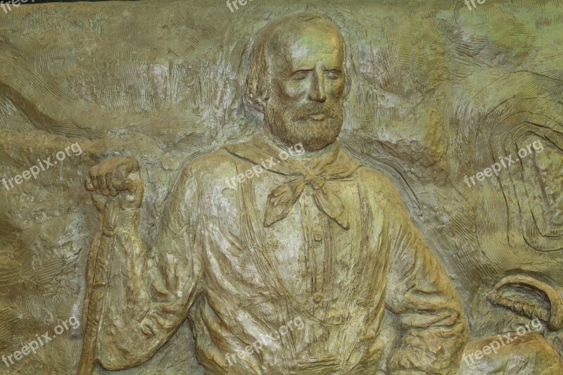 Giuseppe Garibaldi Garibaldi Bas Relief Hero Italy