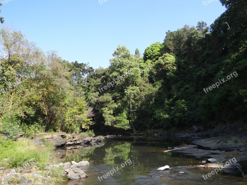 River Mandovi River Bed Water Flowing