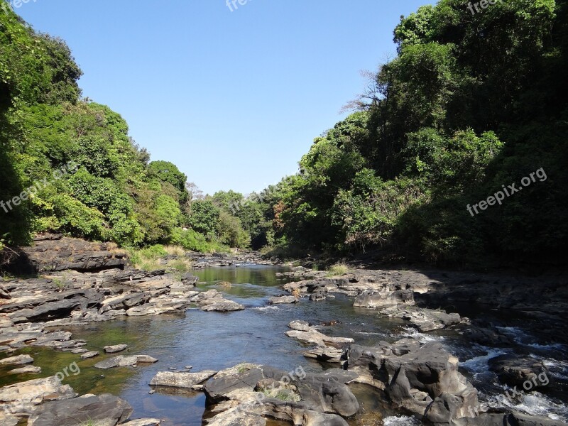 River Mandovi River Bed Water Flowing