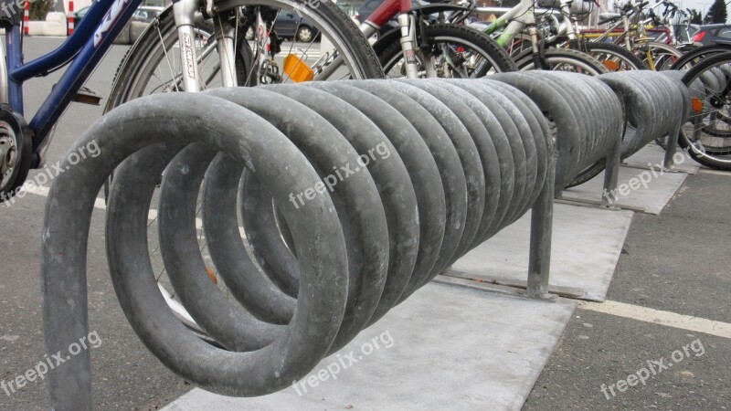 Bike Racks Tube Wrapped Metal Zinc Plated