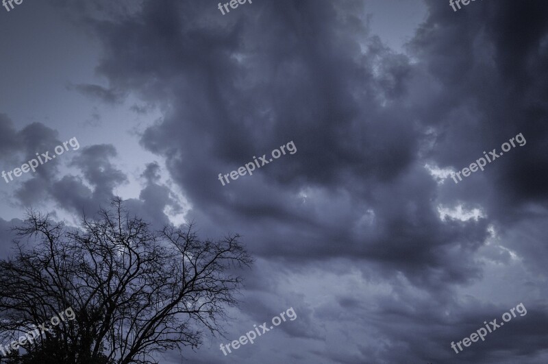 Dusk Clouds Sky Cloudscape Cloudy