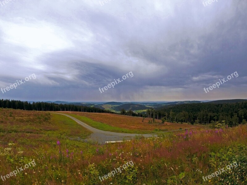 Landscape Willingen Sauerland Grass Nature