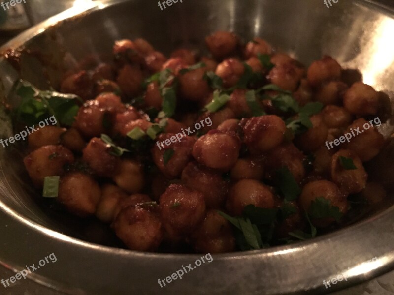 Chana Chick Peas Appetizer Indian Food