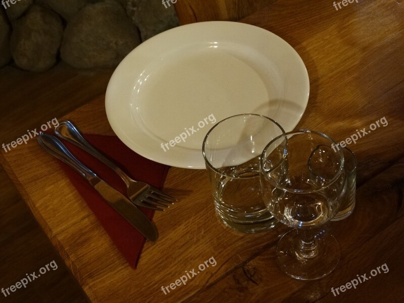 Dining Plate Glass Table Free Photos