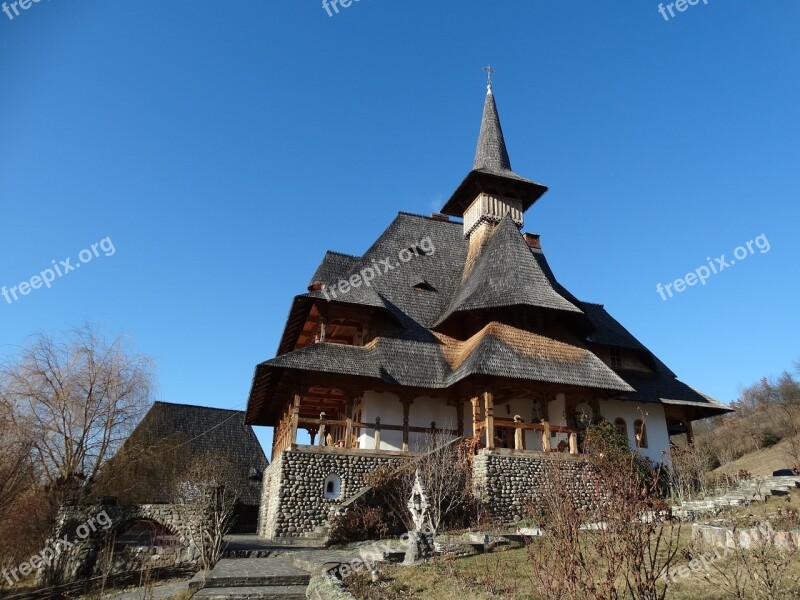 Monastery Maramures Sunny Free Photos