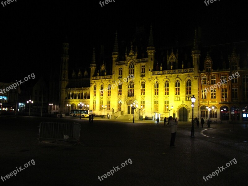 Bruges Town Hall Market Free Photos